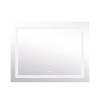 Дзеркало Lidz Kubis 1000х800 з LED-підсвічуванням Touch, з антизапотіванням, з димером, рег. яскравості LD78LF61410080