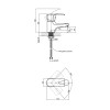 Змішувач для раковини Lidz Anny 001F (k40) LDANN001FCRM35119 Chrome