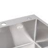 Мийка для кухні інтегрована Lidz Handmade H5045 (LDH5045BRU35383) Brushed Steel 3,0/1,0  мм
