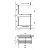 Полка універсальна Lidz Radom 0608 3 ярусна LDRAD0608CRM32486 Chrome