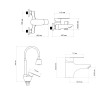 Набір змішувачів Lidz Tani (001F1+0061+008F4)