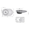 Кухонна мийка Lidz 7750 0,6 мм Satin (LIDZ775006SAT)
