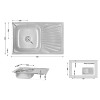 Кухонна мийка Lidz 7848 0,8 мм Satin (LIDZ7848SAT)