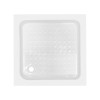 Lidz Wawel SC80x80.SAT.LOW.FR Душова кабіна квадратна, скло Frost 4 мм + Lidz Душовий піддон KAPIELKA ST80x80х14