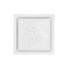 Набір Lidz душова кабіна Wawel SC90x90.SAT.LOW.FR, скло Frost 4 мм + піддон Mazur