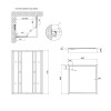 Душова кабіна Lidz Wawel SC90x90.SAT.LOW.FR, скло Frost 4 мм + Lidz Душовий піддон KAPIELKA ST90x90х14