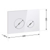 Панель змиву для унітаза Qtap Nest QT0111M11110W