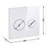 Панель змиву для унітаза Qtap Nest Uni QT0211P01V1176W