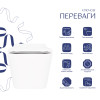 Унітаз підвісний Qtap Crow безобідковий з сідінням Soft-close QT05335170W