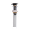Донний клапан для раковини Qtap PU03 225х70х70 Matt black
