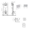 Готове рішення Qtap для ванної кімнати: підвісний унітаз Jay Ultra Quiet 520x360x320 + комплект інсталяції Nest 4 в 1 (кругла клавіша Satin)