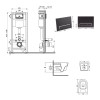 Готове рішення Qtap для ванної кімнати: підвісний унітаз Jay Ultra Quiet 520x360x320 + комплект інсталяції Nest 4 в 1 (лінійна клавіша Black mat)