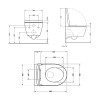Унітаз підвісний Qtap Jay безободковий Ultra Quiet з сидінням Soft-close QT07335177W