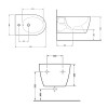 Біде підвісне Qtap Jay 520х360х320 White QT07555376W