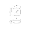 Раковина-чаша Qtap Kolibri 425х425х140 White QT1011K396WN