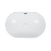 Раковина Qtap Leo 590x400x170 White з донним клапаном QT11114028W