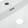 Комплект Qtap Nando LT: Раковина підвісна прамокутна 600х420х130 мм White + Донний клапан PU02O
