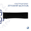 Раковина Qtap Nando LT 500х420х130 Matt black QT12116146AMB