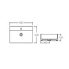 Раковина Qtap Nando LT 500х420х130 White QT12116146AW