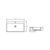 Раковина Qtap Nando LT 610х420х140 White QT12116146W