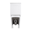 Унітаз-компакт Qtap Nando безобідковий з сидінням Soft-close QT12221222AW