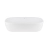 Комплект Qtap Robin: Раковина накладна прамокутна 610x400x145 мм White + Донний клапан PU02