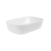 Комплект Qtap Robin: Раковина накладна прамокутна 610x400x145 мм White + Донний клапан PU02