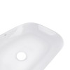 Комплект Qtap Robin: Раковина накладна прамокутна 610x400x145 мм White + Донний клапан PU02