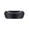 Комплект Qtap Robin: Раковина накладна прамокутна 610x400x145 мм Matt Black + Донний клапан PU03