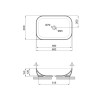 Раковина-чаша Qtap Robin 600x390x150 Matt black QT132143PMBMBN