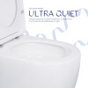 Унітаз-компакт Qtap Robin Ultra Quiet безободковий з сидінням Soft-close QT13222128AUQ1W