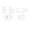 Акційний набір: Унітаз напольний Robin Ultra Quiet QT13226083AMB 660x360x855 Black + Біде напольне Robin QT13442141CMB 565x360x405 Black