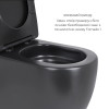 Акційний набір: Унітаз напольний Robin Ultra Quiet QT13226083AMB 660x360x855 Black + Біде напольне Robin QT13442141CMB 565x360x405 Black