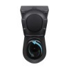 Унітаз підлоговий Qtap Robin Ultra Quiet безобідковий з сидінням Soft-close MATT BLACK QT13226083AMB