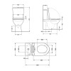 Унітаз підлоговий Qtap Robin New Ultra Quiet безобідковий з сидінням Soft-close WHITE QT13226083AW