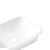 Комплект Qtap Scorpio: Раковина врізна прямокутна 500х380х145 мм White + Донний клапан PU02