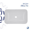 Комплект Qtap Scorpio: Раковина врізна прамокутна 610х380х150 мм White + Донний клапан PU02