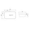 Раковина Qtap Scorpio 610х380х150 White QT1411K491WN