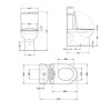 Унітаз-компакт Qtap Scorpio безободковий Ultra Quiet з сидінням Soft-close QT14222125AUQW