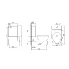 Унітаз-компакт Qtap Scorpio безобідковий з сидінням Soft-close QT14226002W