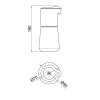 Дозатор для рідкого мила пінний Qtap Pohodli автоматичний 4,5V QT144WH42926 White (Autodávkovač)