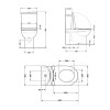 Унітаз-компакт Qtap Stork/Swan безобідковий з сідінням Soft-close QT15222178W