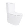 Унітаз-компакт Qtap Stork/Swan безобідковий з сідінням Soft-close QT15222179W