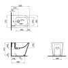 Біде підлогове Qtap Stork/Swan 560х360х410 White QT15443378W