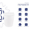 Готове рішення Qtap для ванної кімнати: Унітаз напольний Swan Rimless QT16223178W + інсталяція QT0122490S+ клавіша QT0111M08V1384W