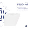 Готове рішення Qtap для ванної кімнати: Унітаз напольний Swan Rimless QT16223178W + інсталяція QT0122490S+ клавіша QT0111M08V1384W