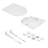 Готове рішення Qtap для ванної кімнати: Унітаз напольний Swan Rimless QT16223178W + інсталяція QT0122490S+ клавіша QT0111M08V1384W