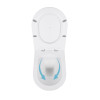 Унітаз підвісний Qtap Swan безобідковий з сідінням Soft-close QT16335178W