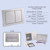 Готове рішення Qtap для ванної кімнати: підвісний унітаз Swan Ultra Quiet 520x360x320 + комплект інсталяції Nest 4 в 1 (квадратна клавіша Satin)