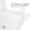Готове рішення Qtap для ванної кімнати: Унітаз напольний Tern Ultra Quiet QT17223303AW + інсталяція QT0122490S+ клавіша QT0111M08V1384W